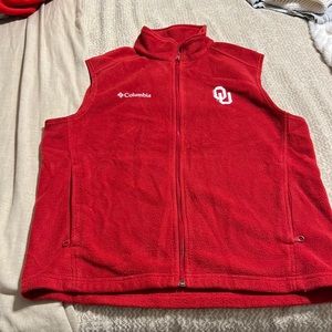 Oklahoma Sooners Columbia Sweater Vest Medium